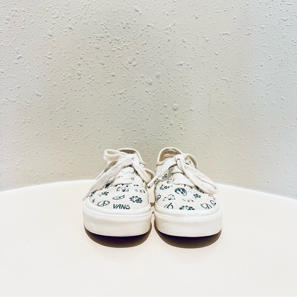 Vans Big Kids Unisex White Olive Lace Up Sneakers Size 13 - Picture 3 of 10